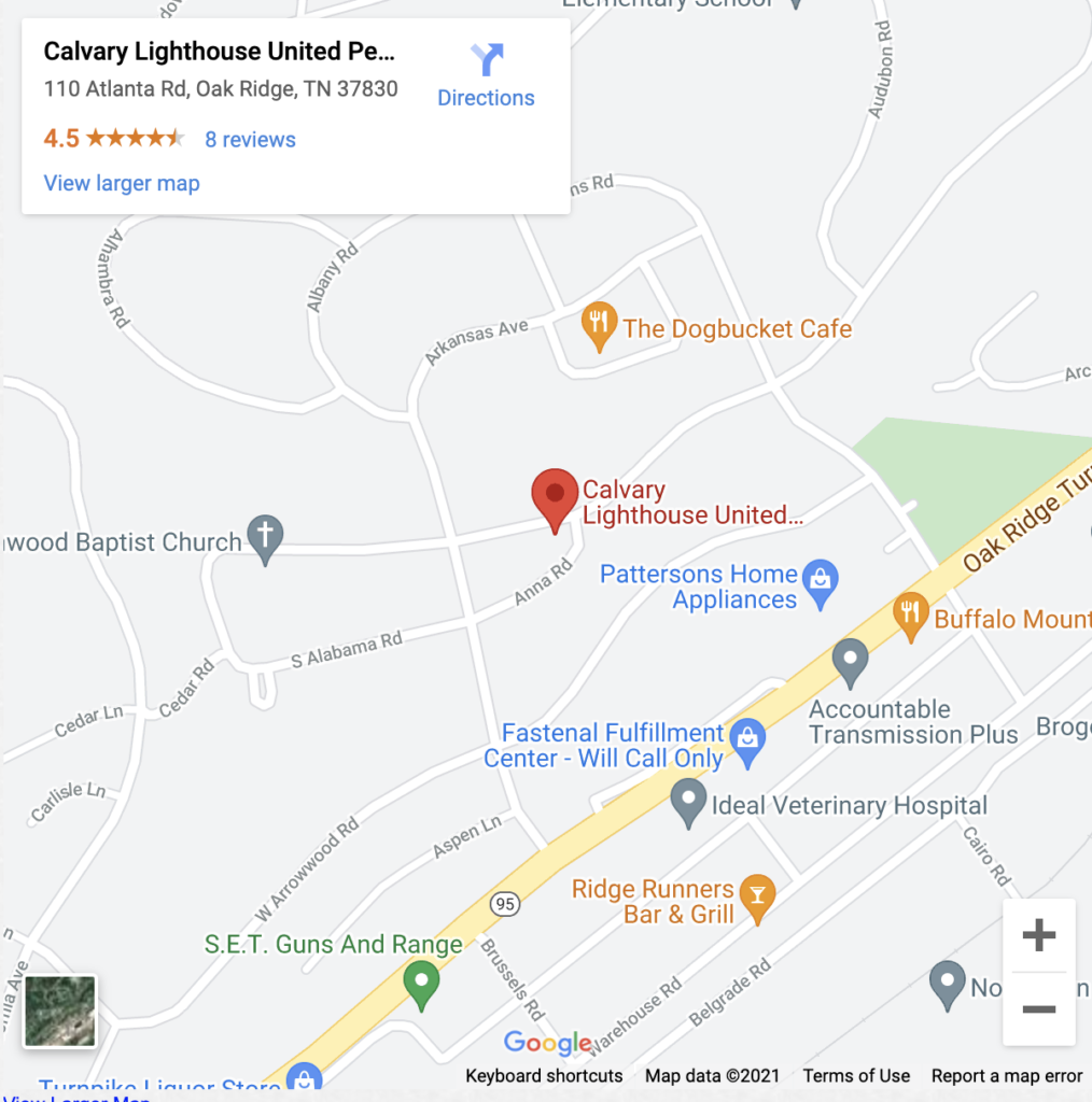 directions Calvary Lighthouse Church